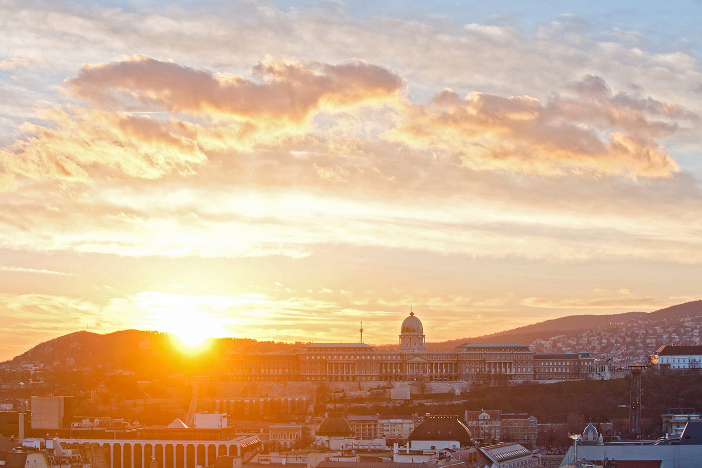 Buda Castle at sunset #9