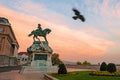 A flying crow in Buda Castle #10