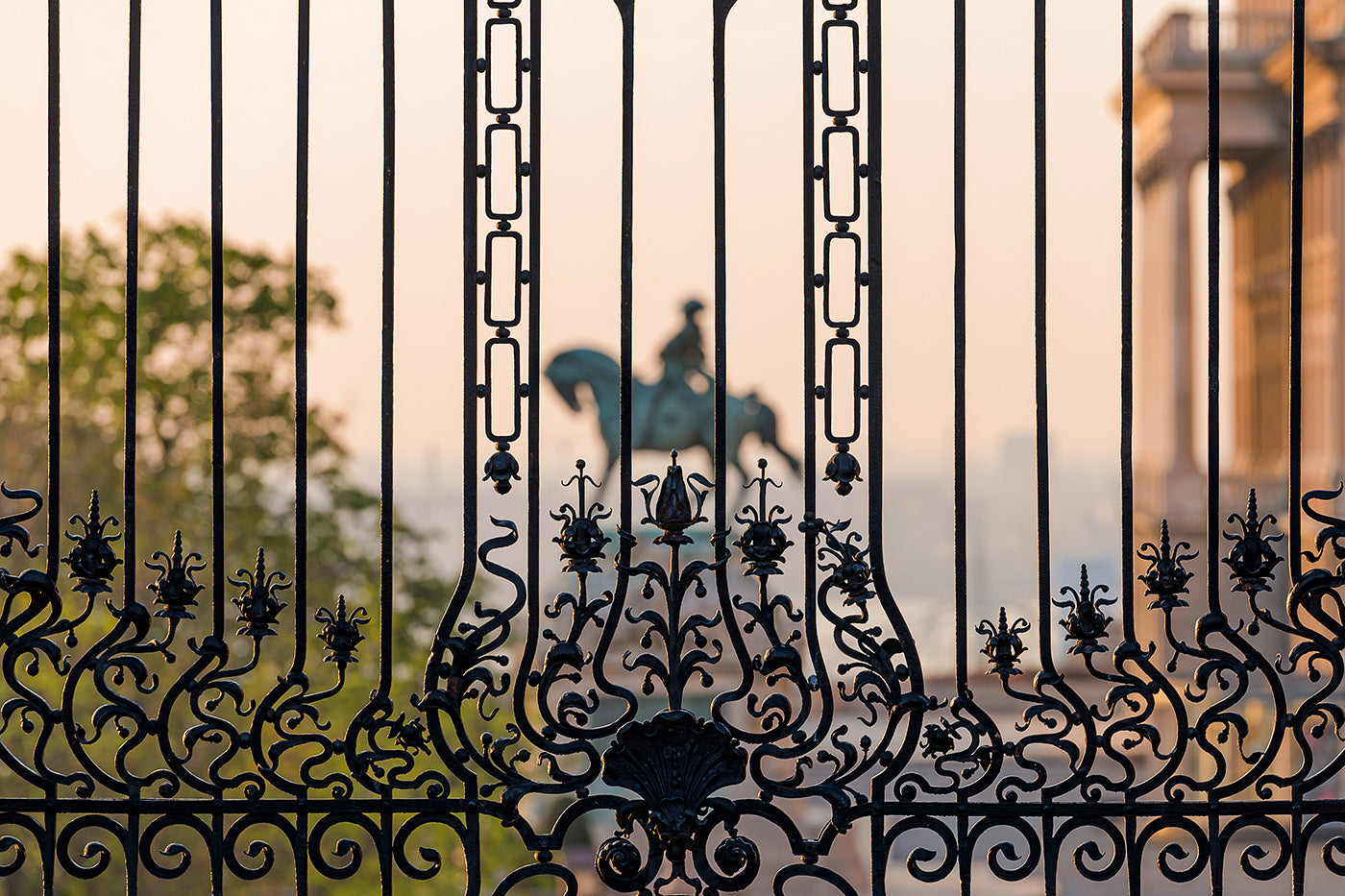 Equestrian statue of Eugene of Savoy through the Habsburg Gate #15