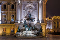 Matthias Fountain in Buda Castle at night #47