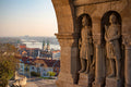 Statues of Árpád-era warriors on the Fisherman's Bastion #126