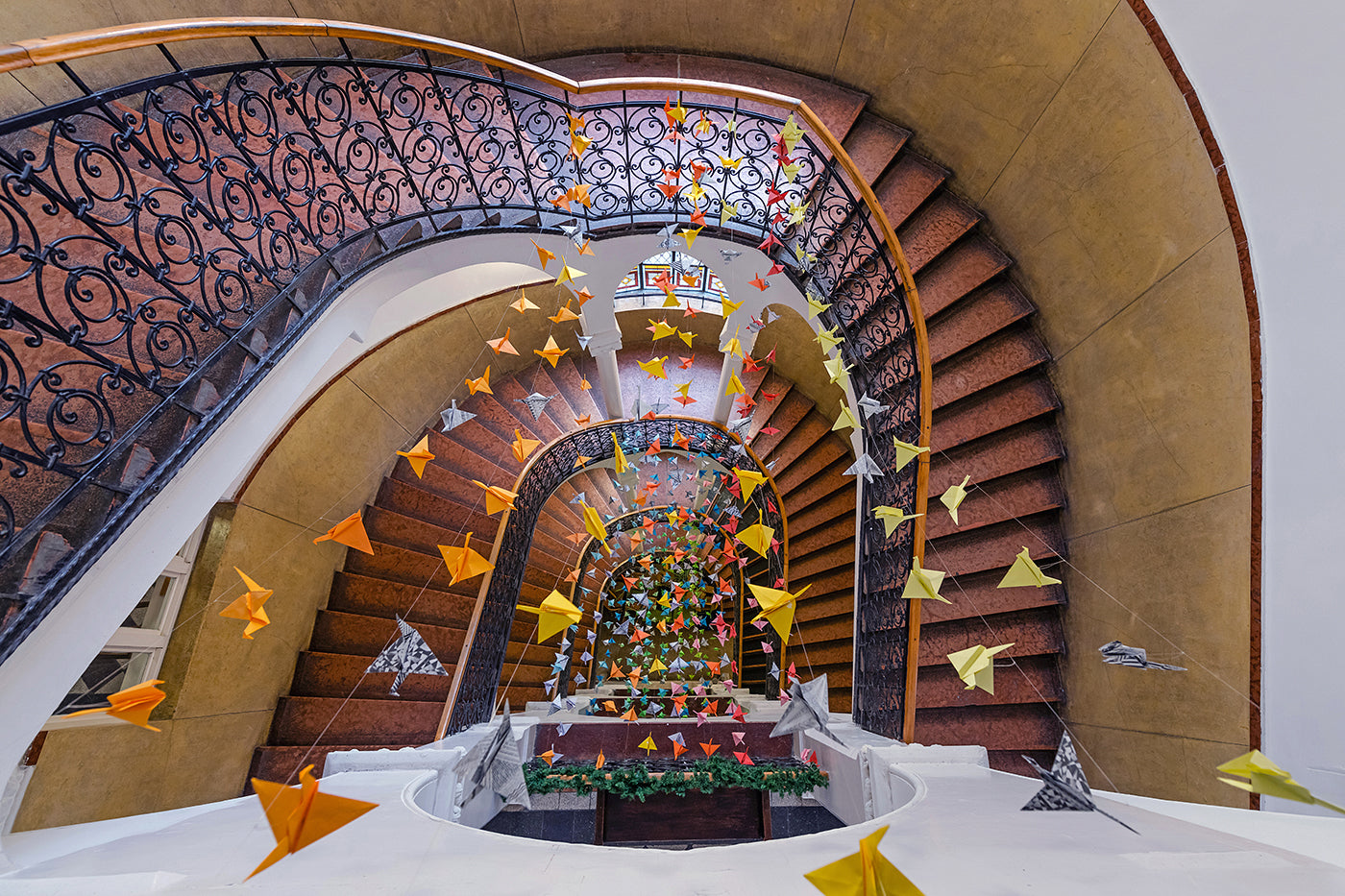 Spiral staircase at Jelky Vocational High School #146