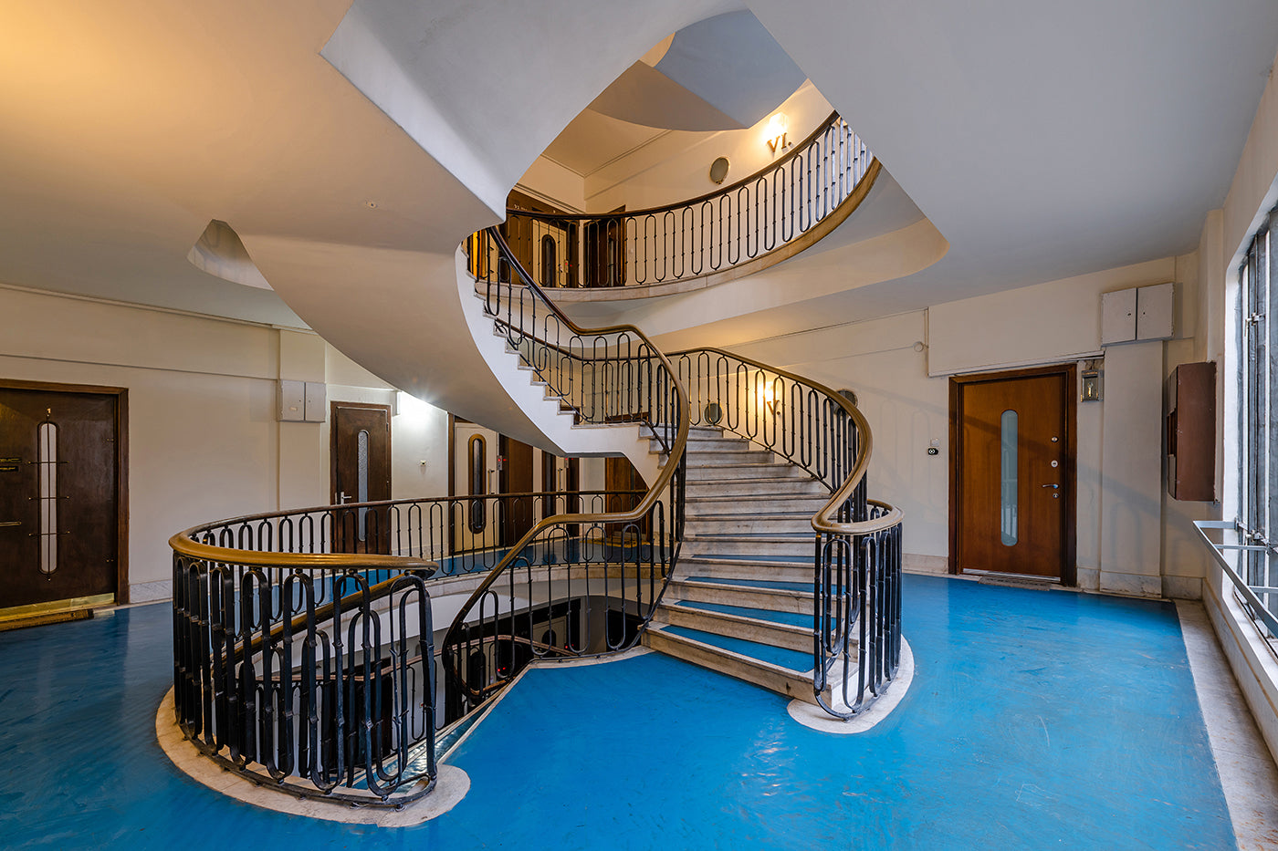 Spiral staircase under Pozsonyi út 38-40. #165