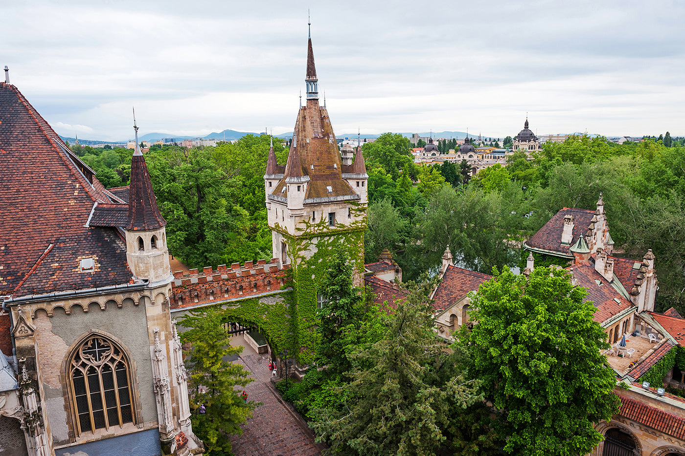 Vajdahunyad Castle from above #377