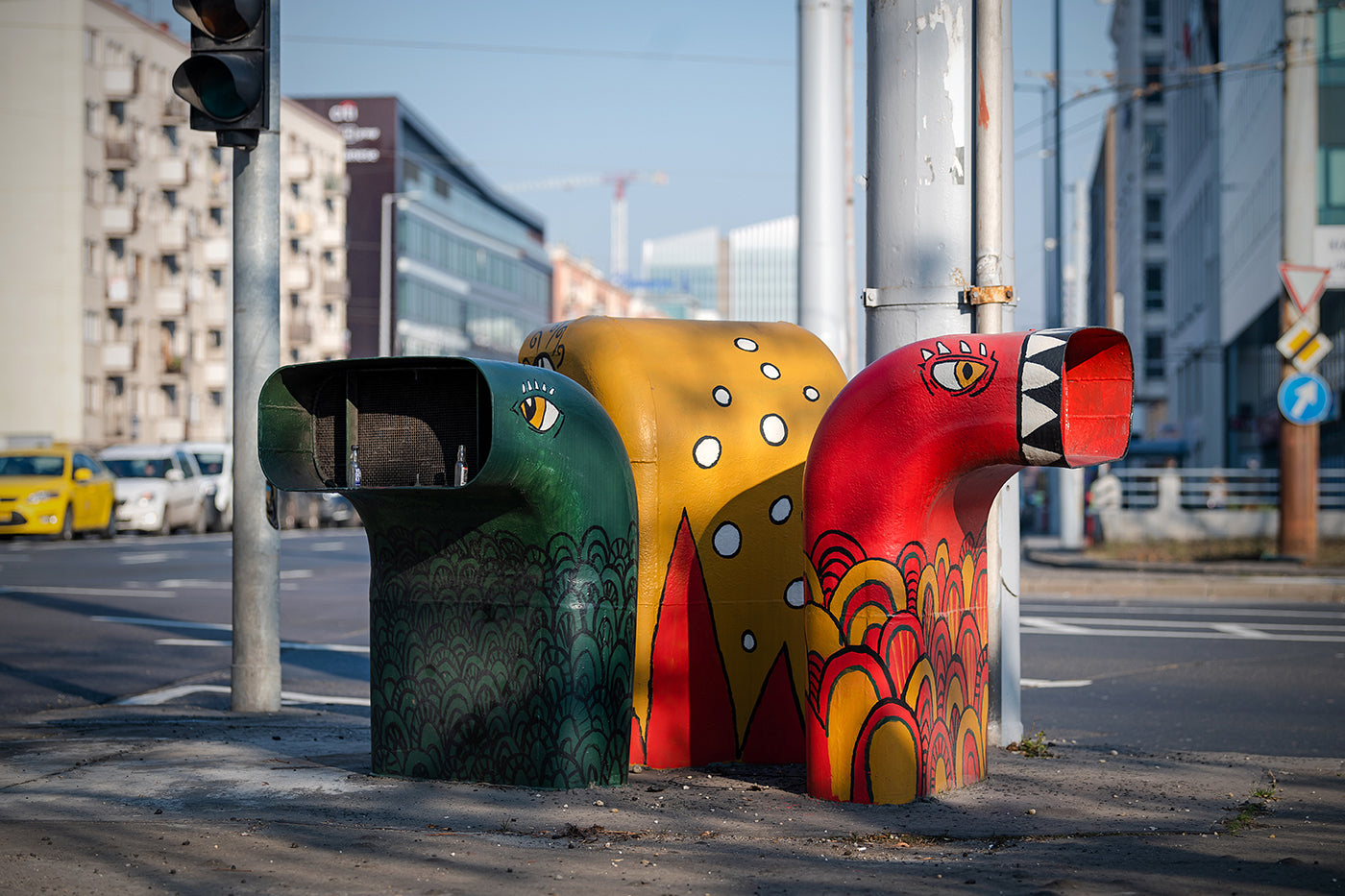 Street art on the corner of Dózsa - Váci street #424