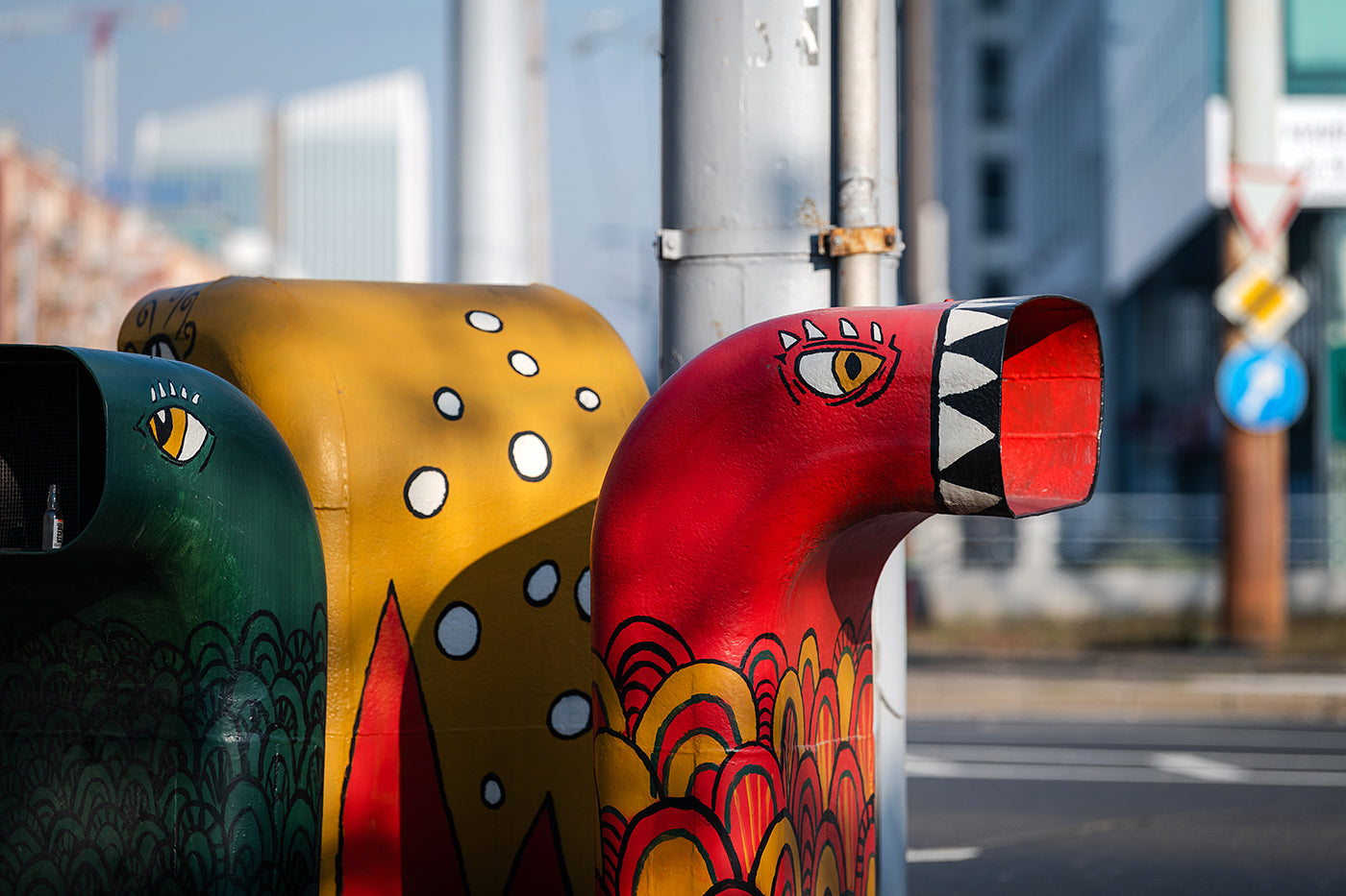 Street art on the corner of Dózsa - Váci street #425