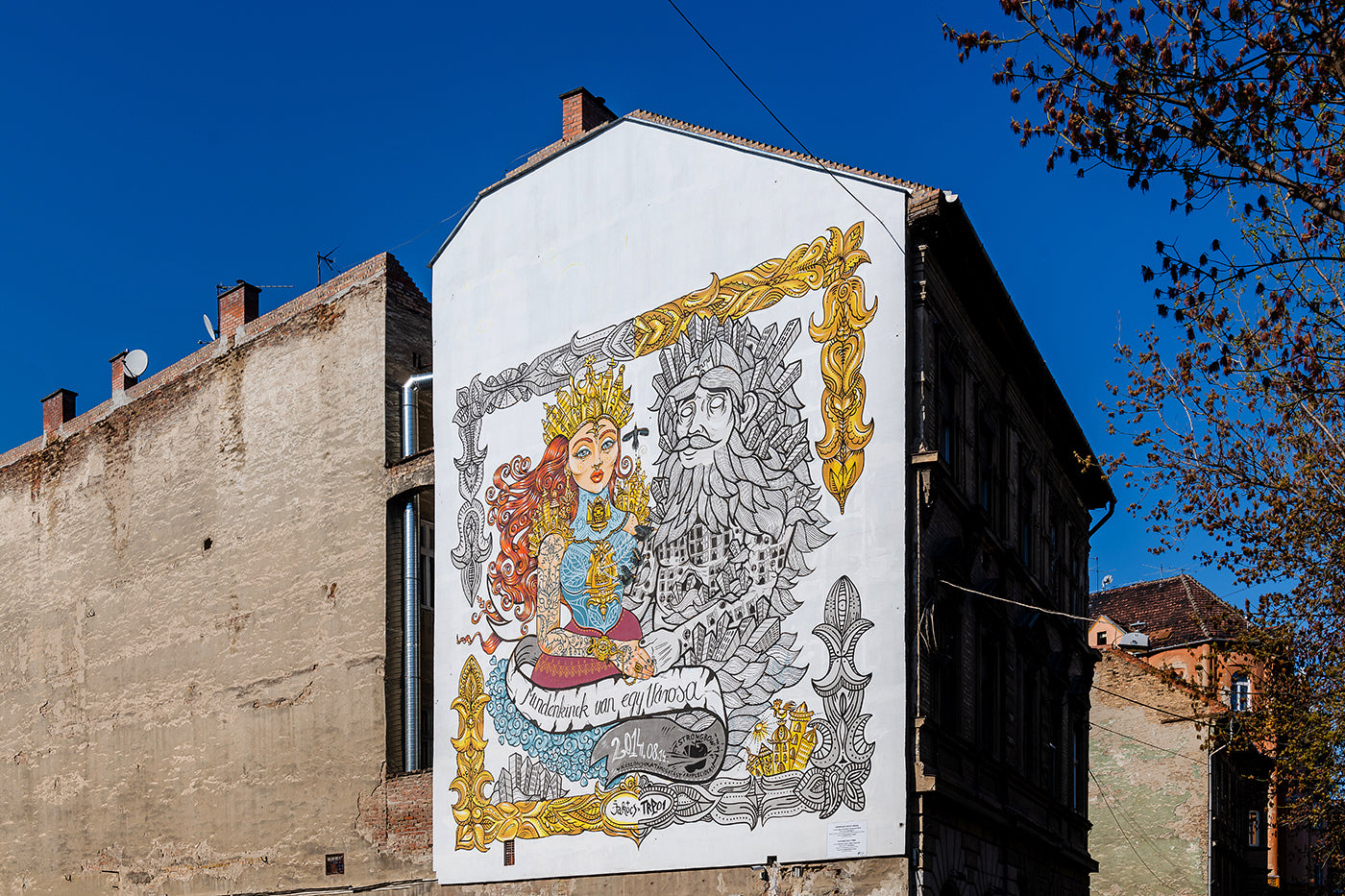 Falfestmény a Dob utcában #505