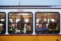 Passengers on tram #524