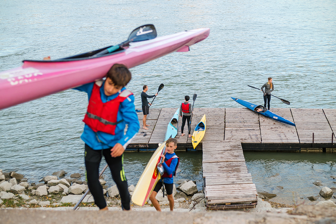 Rowers on Margaret Island #544