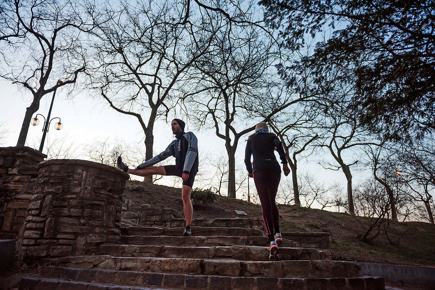 Stretching on Margaret Island #558