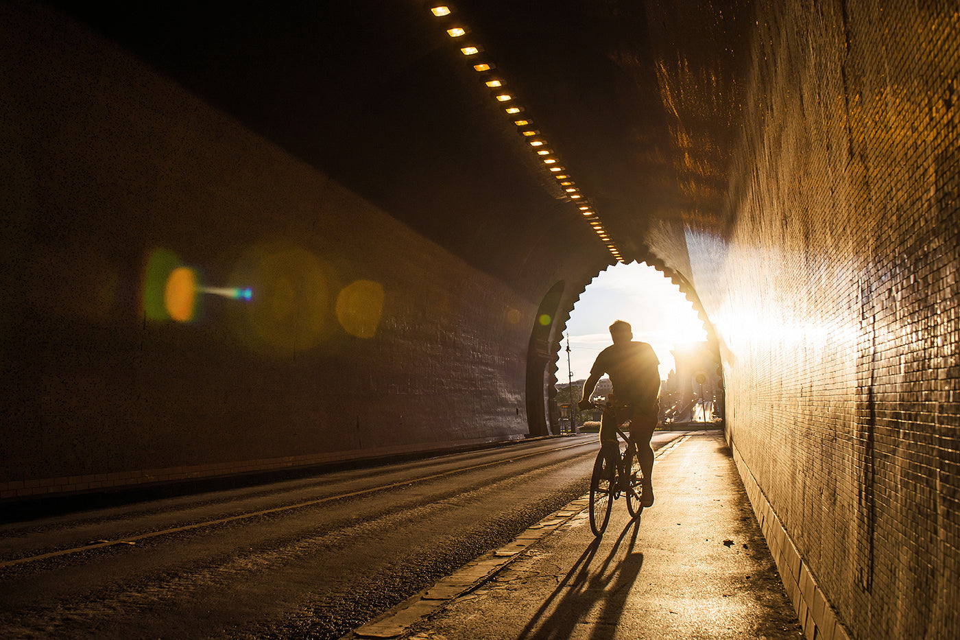 Cyclist in the Tunnel #593