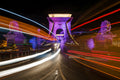 Budapest – Purple Chain Bridge at night | Fine Art Giclée Photo Print and Wall Art