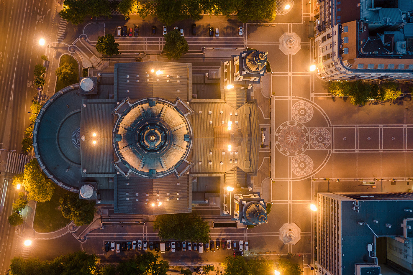 Basilica from above with drone #629