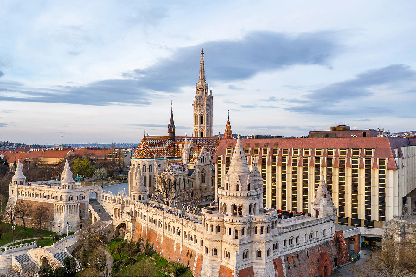 Matthias Church with drone #679