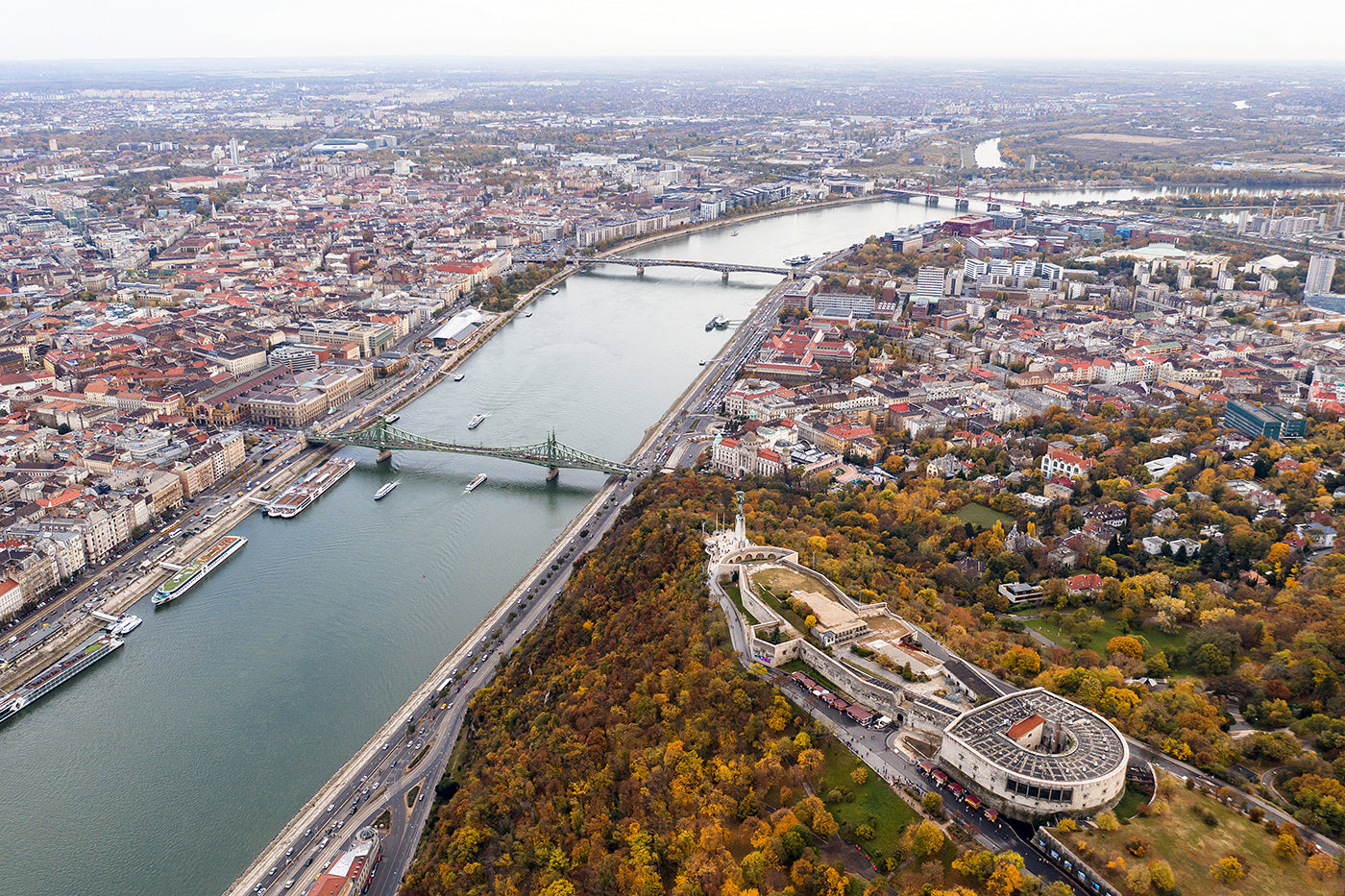 Budapest őszi látkép drónnal #691