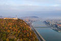 Gellért Hill in autumn with drone #697