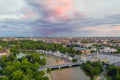 City park with drone #732