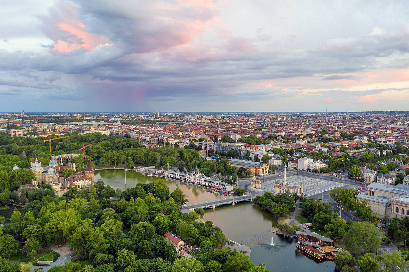 City park with drone #733