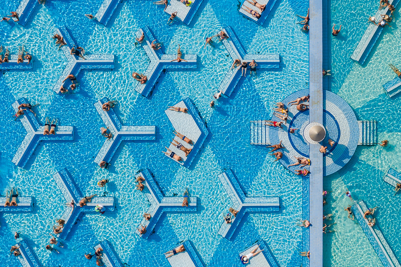 Palatinus beach from above with drone #775