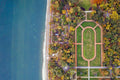 Rose Garden on Margaret Island from above #782