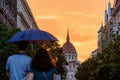 Rainy sunset at the Parliament #812