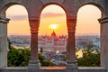 Parliament from Fisherman's Bastion at sunrise #872