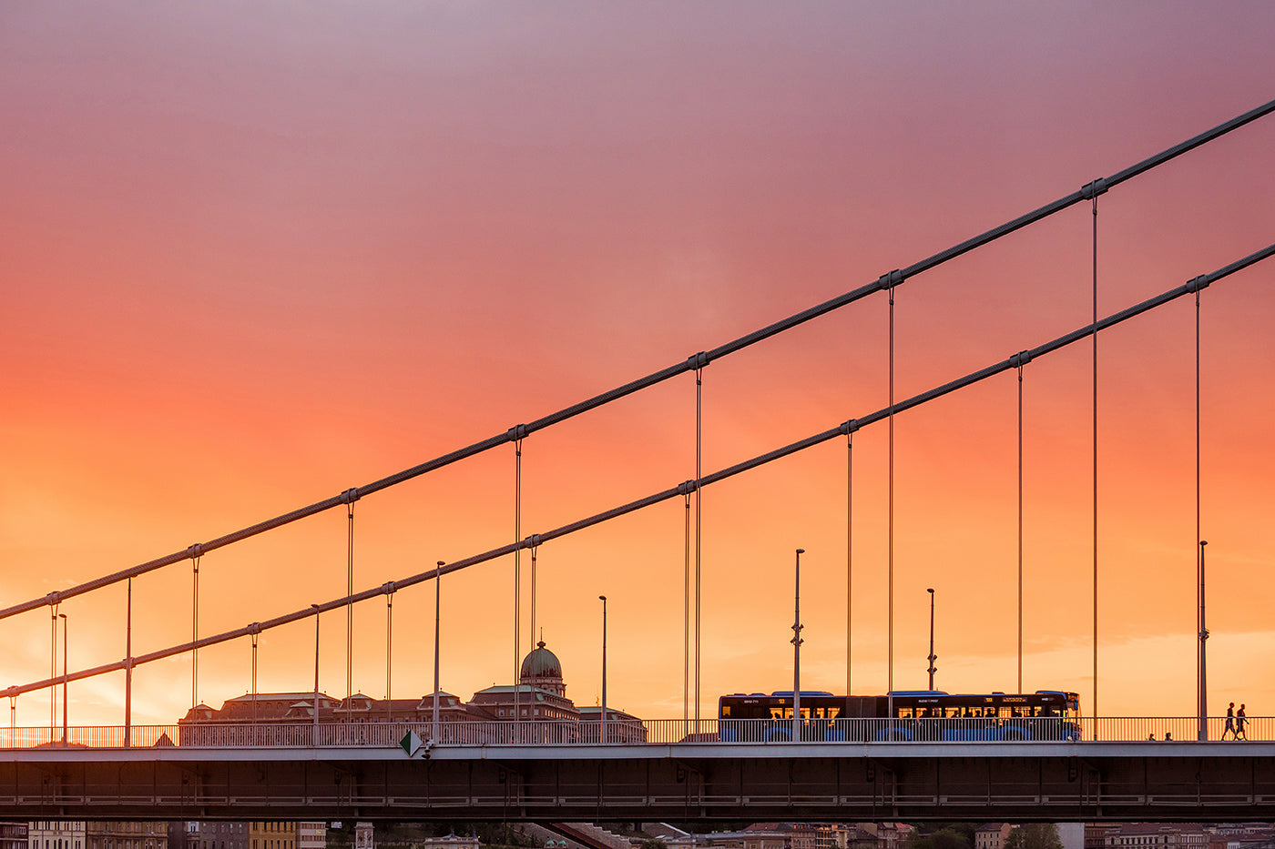 Elizabeth Bridge at sunset #1062