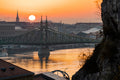 Liberty Bridge from Gellért Hill at sunrise #1129