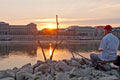 Fisherman on the Danube Bank #1137