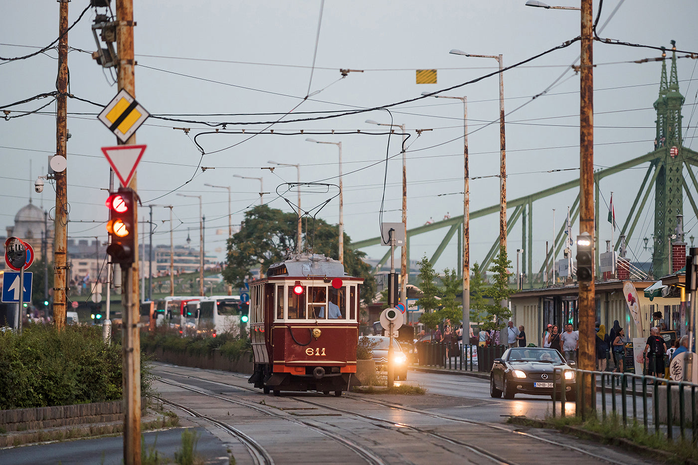 Nostalgia tram on the Belgrade embankment #1154