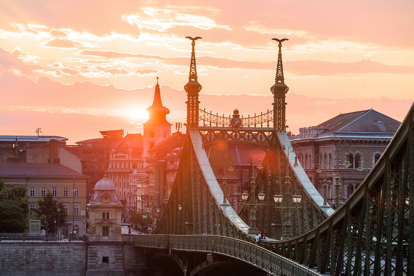 Liberty Bridge at sunrise from the Buda side #1175