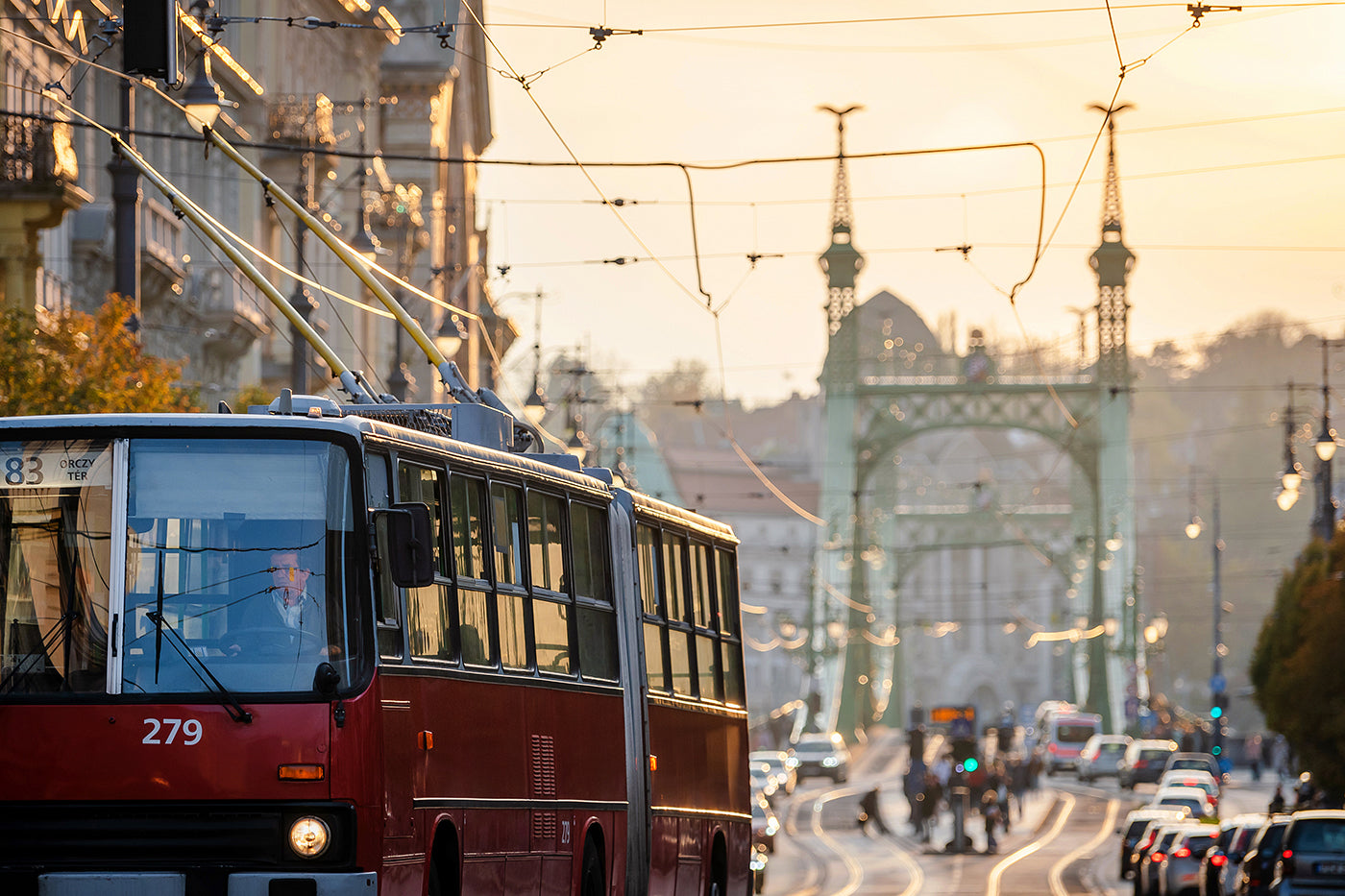 Trolleybus on Vámház Boulevard #1188