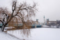 Snow-covered City Park Lake #1213