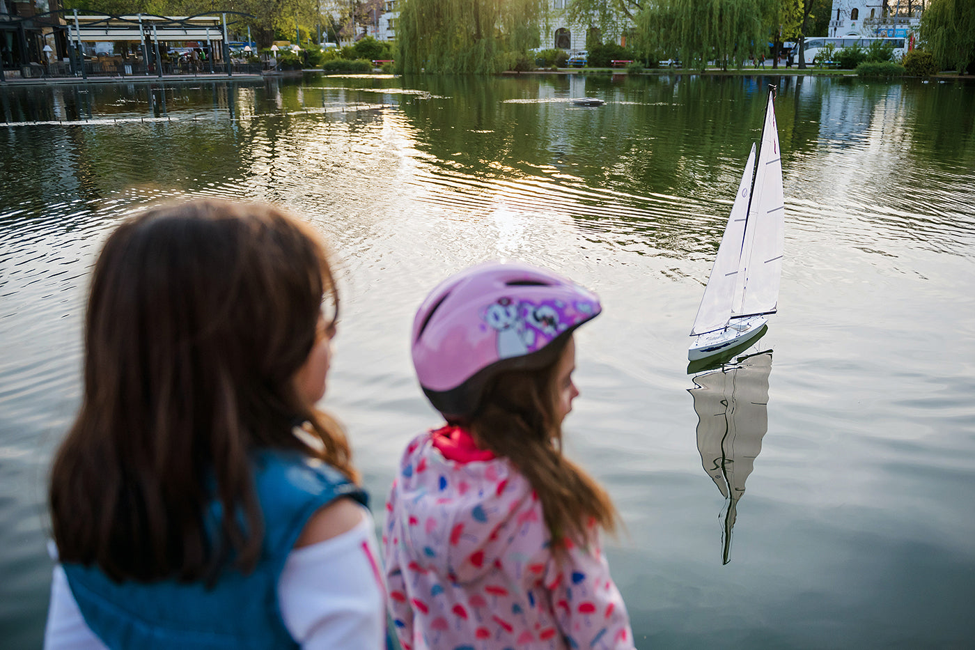 Sailboat on the City Park Lake #1254