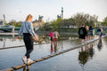Crossing the City Park Lake #1255