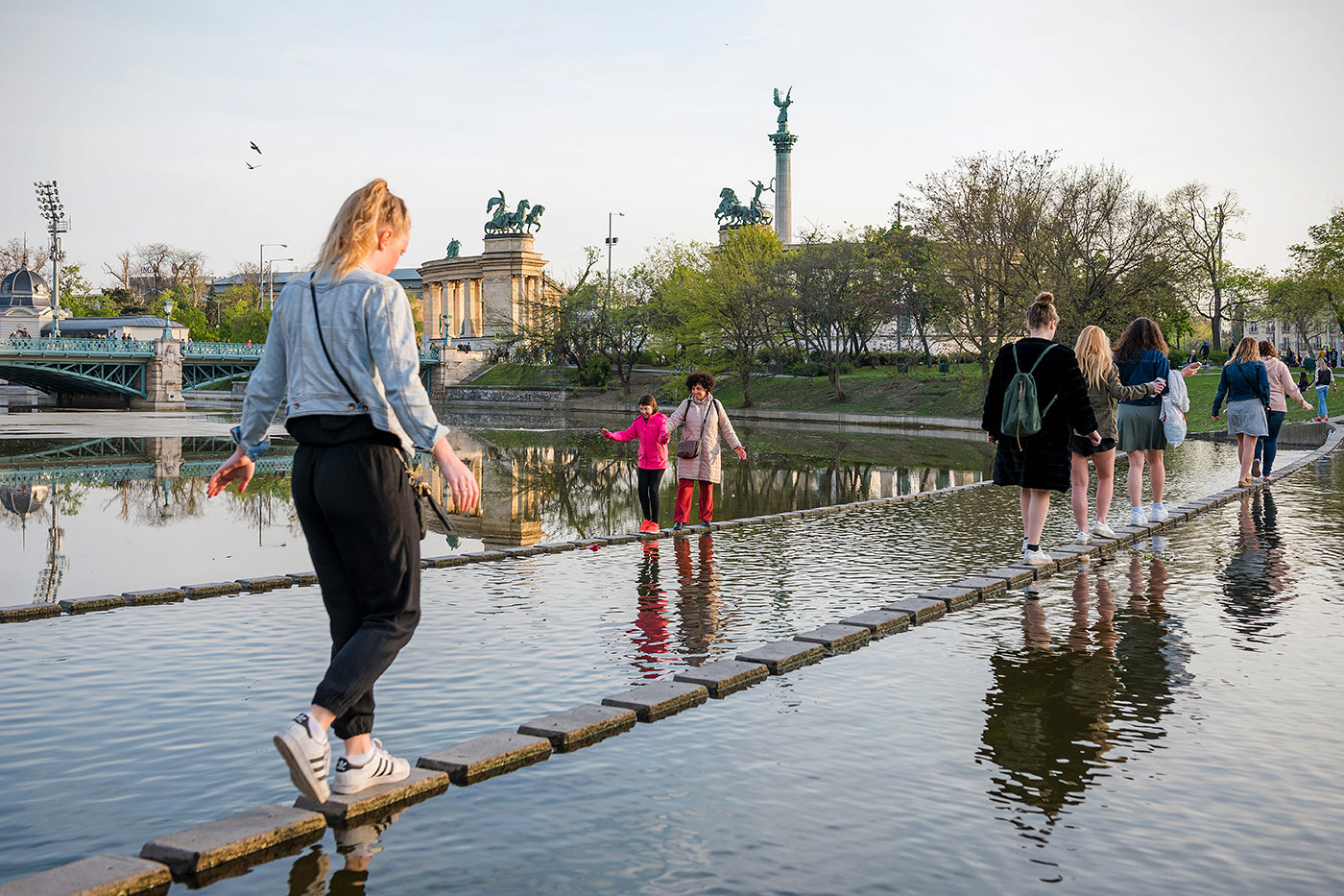 Crossing the City Park Lake #1255