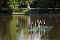 Yoga enthusiasts at the City Park Lake #1270