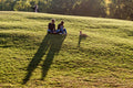 Couple with dog in City Park #1276