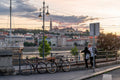 Sunset on the Danube Bank #1324
