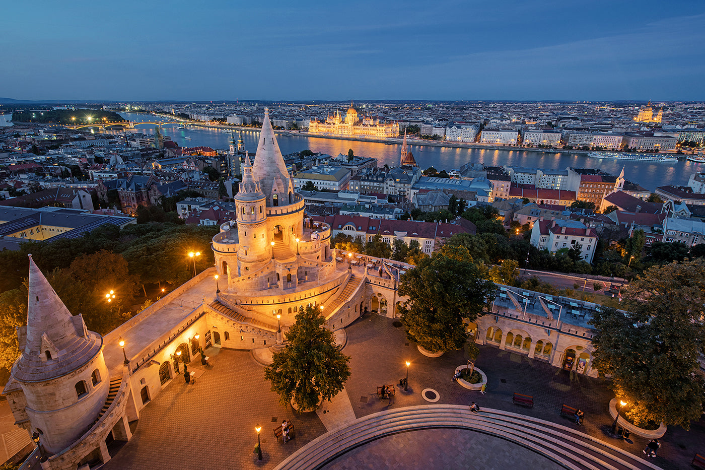 Budapest látképe a Hilton tetejéről #1401