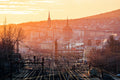 Budapest skyline from the Kacsóh Pongrác út overpass #1406