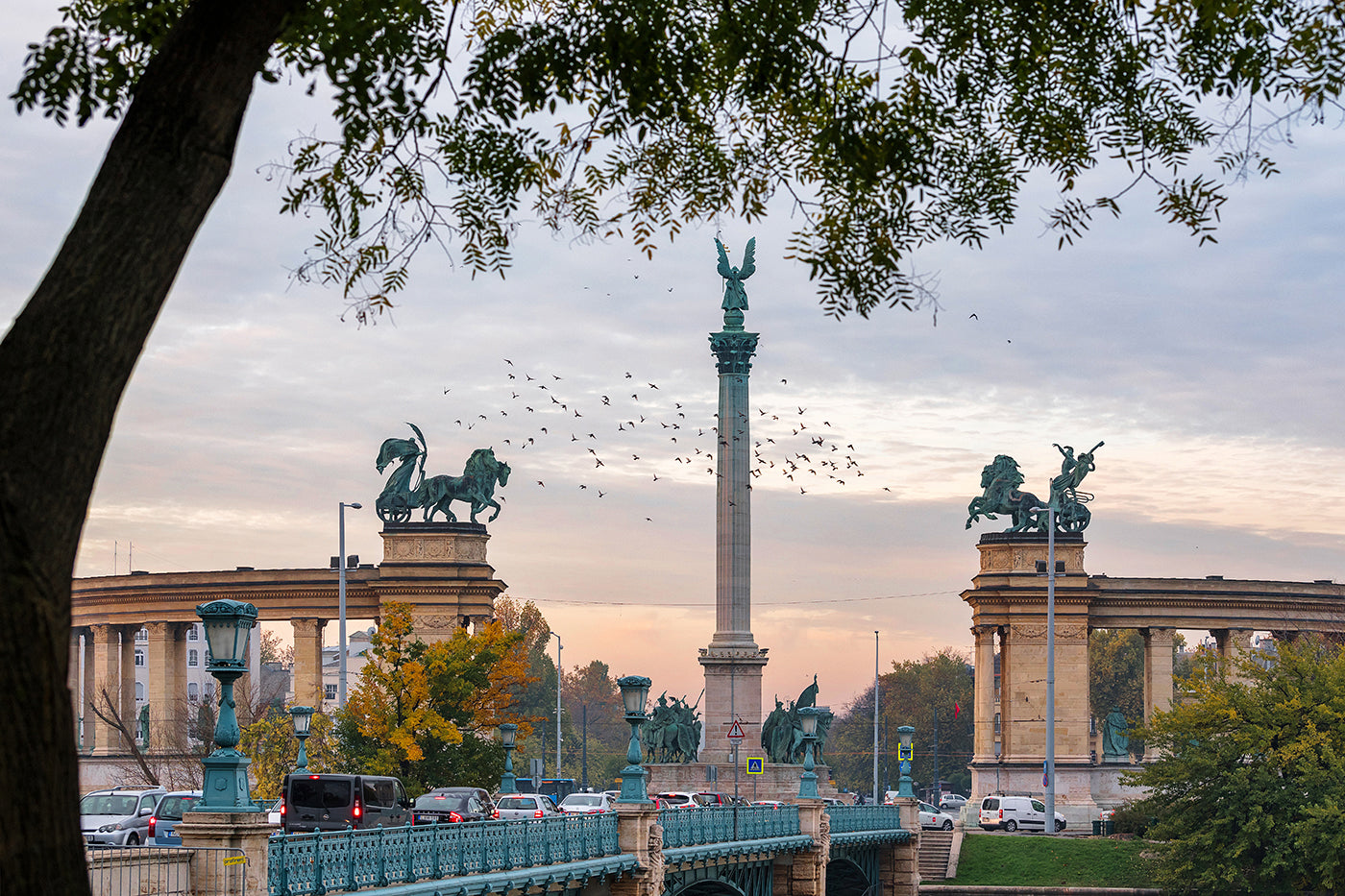 Budapest – Hősök tere ősszel | Fine Art giclée fotónyomat és falikép