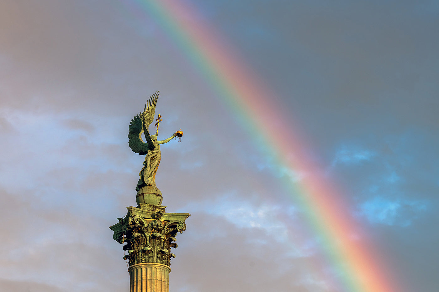 Budapest – Rainbow over Heroes' Square | Fine Art Giclée Photo Print and Wall Art