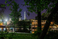 Heroes' Square from the City Park Lake in the evening #1493