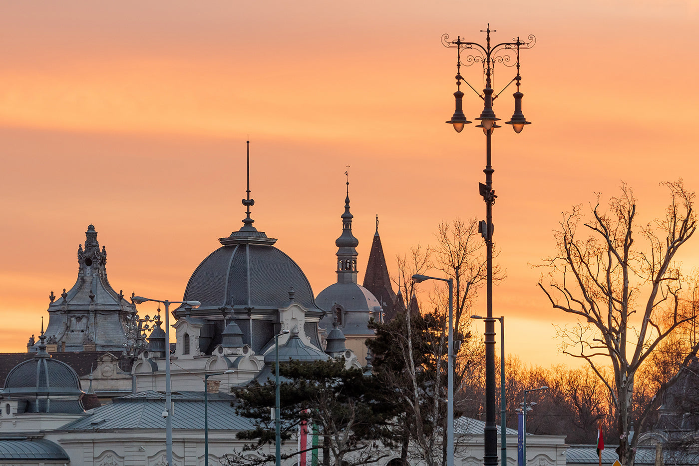 Artificial ice at sunrise #1523