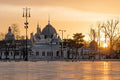 Artificial ice at sunrise #1525