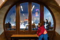 Little girl looks out the window of the Ice Factory #1532