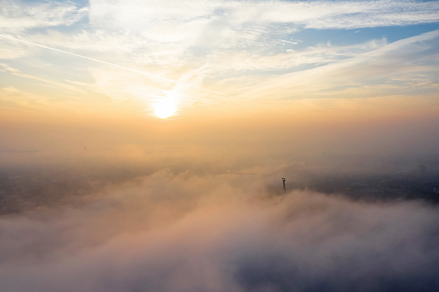 Morning fog over Budapest #1579