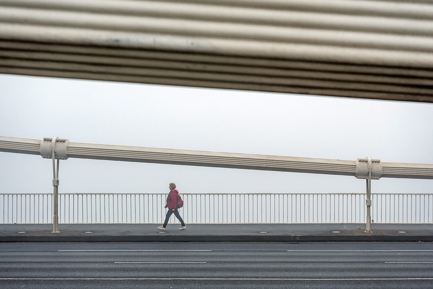 Elizabeth Bridge in fog #1646
