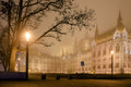 Evening Parliament in fog #1653